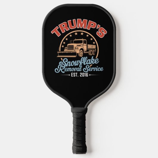 Trump's Snowflake Removal Service Trump 2024 Pickleball Paddle (Voorkant)