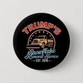 Trump's Snowflake Removal Service Trump 2024 Ronde Button 5,7 Cm (Voorkant)