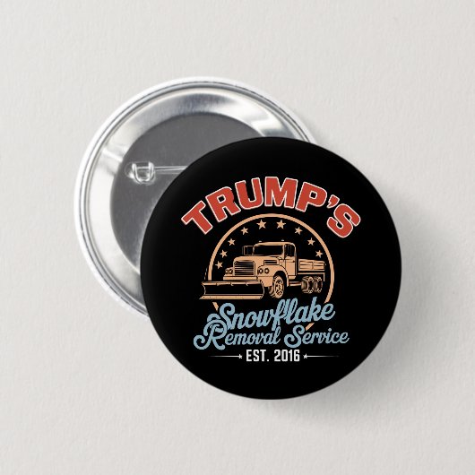 Trump's Snowflake Removal Service Trump 2024 Ronde Button 5,7 Cm (Voorkant /achterkant)