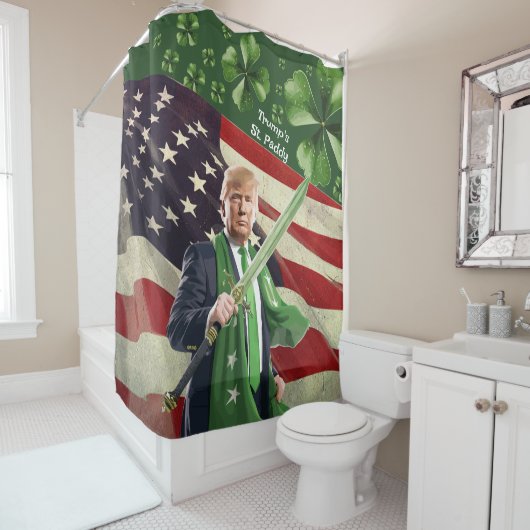 Trump's St. Paddy Douchegordijn (In situ)