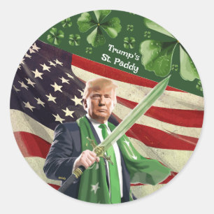 Trump's St. Paddy Ronde Sticker