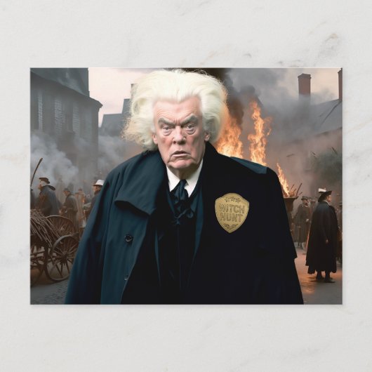 Trump's Witch Hunt Briefkaart (Voorkant)