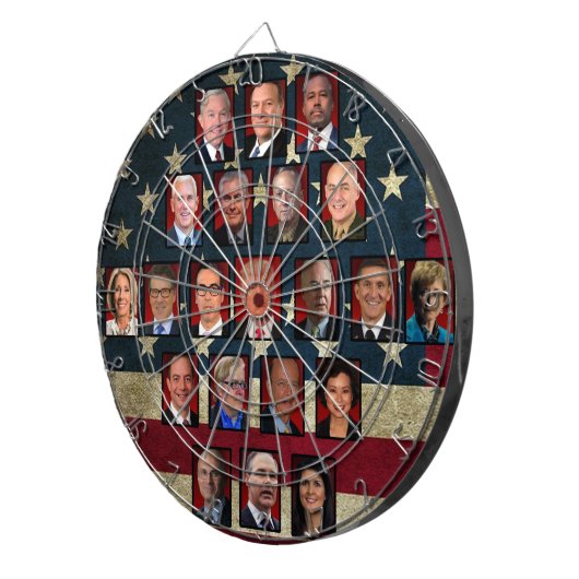 Trumps Witte Huis-kabinet Dartbord (Voorkant Rechts)