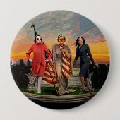 TRUMP'S Worst Nightmare Ronde Button 4,0 Cm (Voorkant)