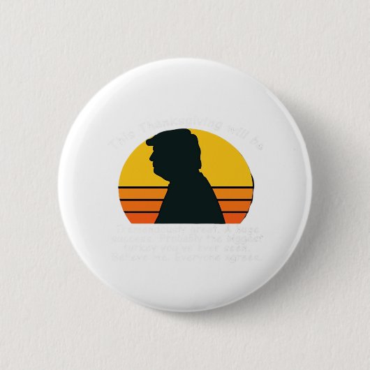 Trumpsgiving-ontwerp Ronde Button 5,7 Cm (Voorkant)