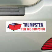 Trumpster voor de geldschieter bumpersticker (Op auto)