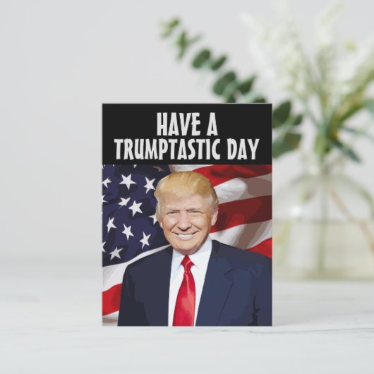 TRUMPTASTISCH BRIEFKAART (Staand voorkant)