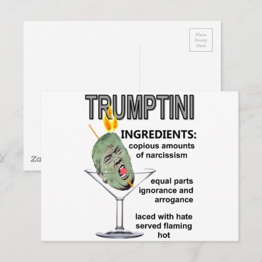 Trumptini Briefkaart (Voorkant / Achterkant)