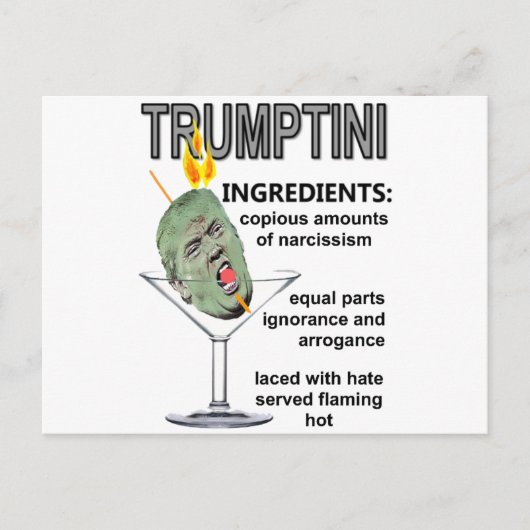 Trumptini Briefkaart (Voorkant)