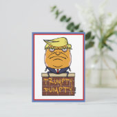Trumpty Dumpty - Donald Trump Cartoon Briefkaart (Staand voorkant)