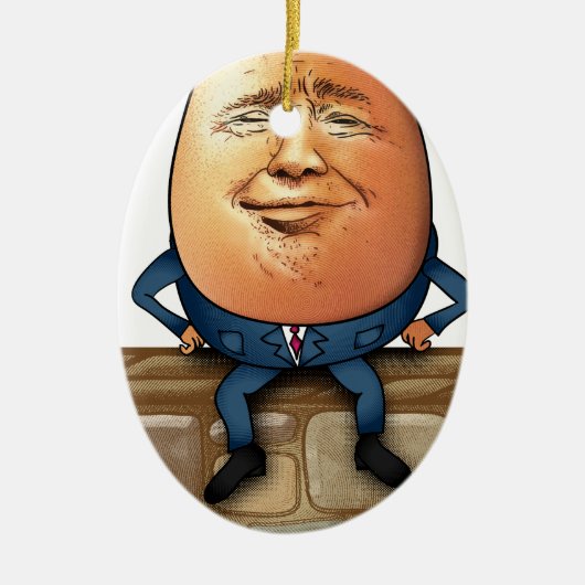 Trumpty Dumpty Keramisch Ornament (Voorkant)