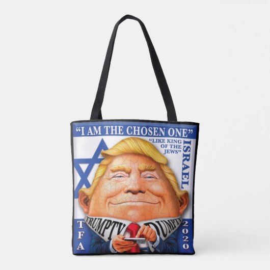 Trumpty Dumpty "King of Jews" Tote Bag (Achterkant)