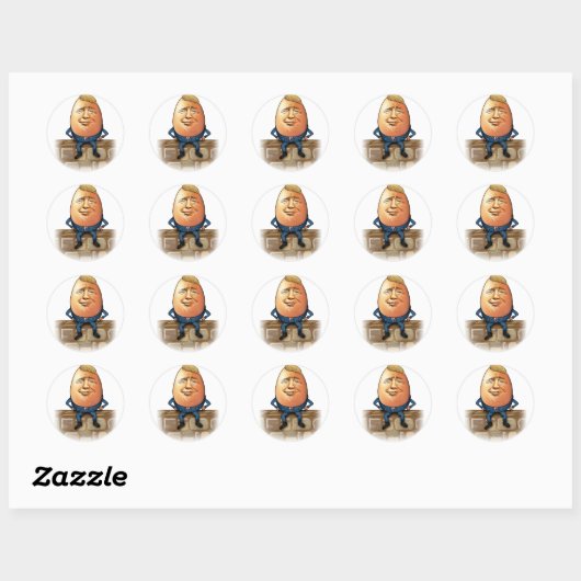 Trumpty Dumpty Ronde Sticker (Vel)