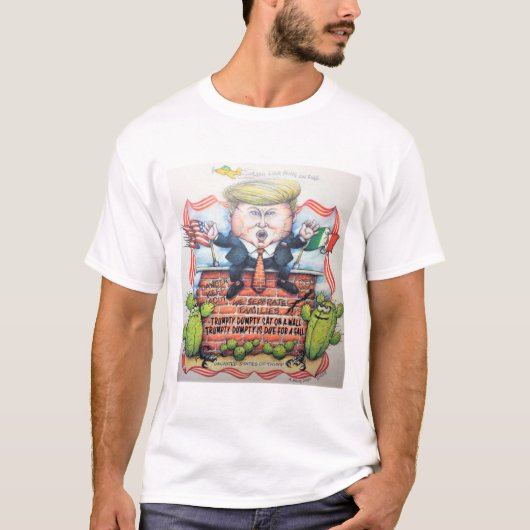TRUMPTY DUMPTY SAT ON A WALL T-SHIRT (Voorkant)