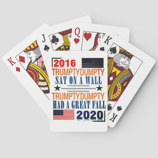 Trumpty Dumpty-speelkaarten Pokerkaarten (Achterkant)