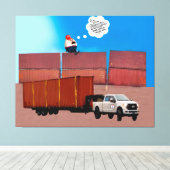 Trumpty Dumpty Stretched Canvas Print (Insitu (Houten vloer))