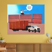 Trumpty Dumpty Stretched Canvas Print (Insitu (Woonkamer))