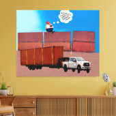 Trumpty Dumpty Stretched Canvas Print (Insitu (Woonkamer))