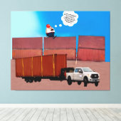 Trumpty Dumpty Stretched Canvas Print (Insitu (Houten vloer))