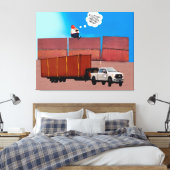 Trumpty Dumpty Stretched Canvas Print (Insitu (Slaapkamer))