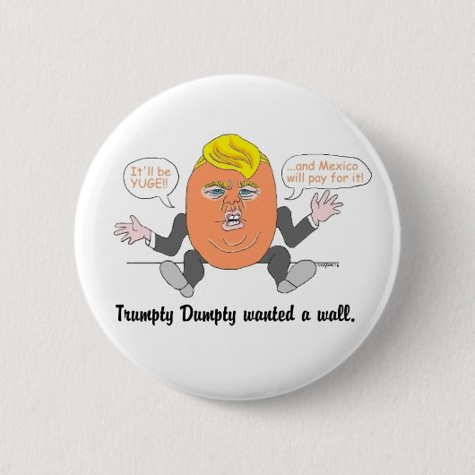 Trumpty Dumpty-toets Ronde Button 5,7 Cm (Voorkant)