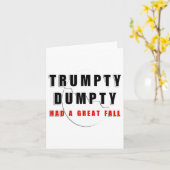 Trumpty had een geweldige Herfst gebarsten ei grap Kaart (Gele Bloem)