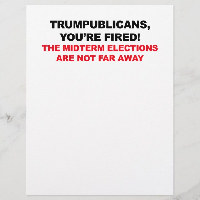 TRUMPUBLICANS, JE BENT GEVESTIGD! (Voorkant)