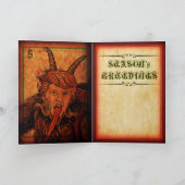 TRUMPUS - DE HEBZUCHT VAN HET SEIZOEN FEESTDAGEN KAART (Binnen)