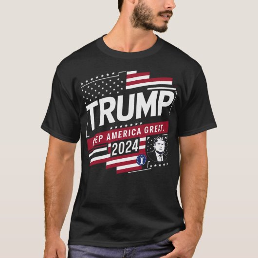 Trumpy 2024 - Keep America Great T-shirt (Voorkant)