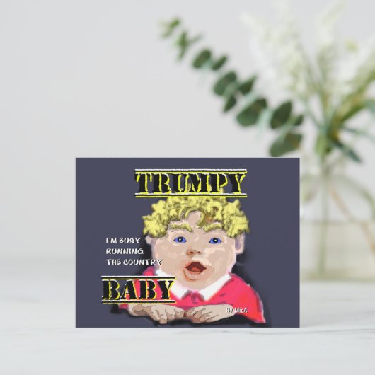 Trumpy Baby Briefkaart (Staand voorkant)