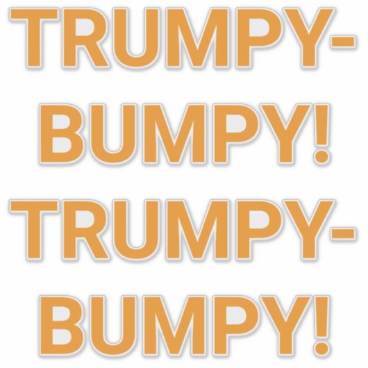 TRUMPY BUMPY Hankamer Artjunkhaus Comic Splash-Kun Sticker (Voorkant)