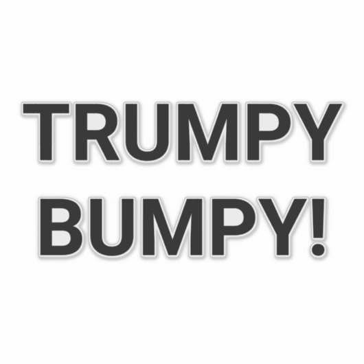TRUMPY BUMPY Hankamer Artjunkhaus Comic Splash-Kun Sticker (Voorkant)