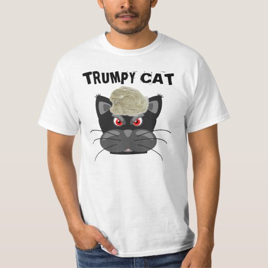 TRUMPY CAT, Funny Donald Trump T-shirts (Voorkant)