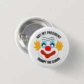Trumpy the Clown Ronde Button 3,2 Cm (Voorkant /achterkant)