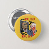 Trumpy the Clown Ronde Button 5,7 Cm (Voorkant /achterkant)
