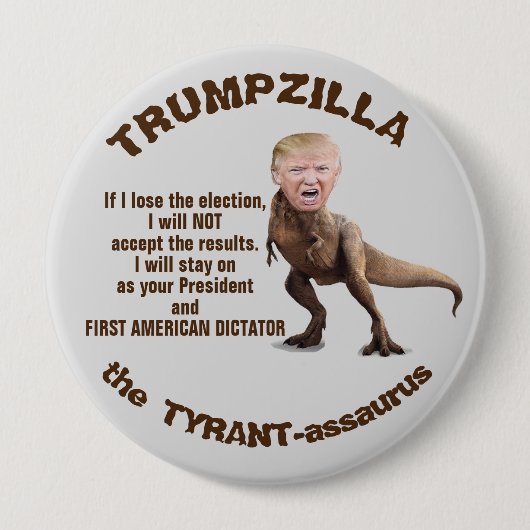 Trumpzilla-toets Ronde Button 4,0 Cm (Voorkant)