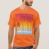 Trunk Bay Beach Amerikaanse Maagdeneilanden 80s Re T-shirt (Voorkant)