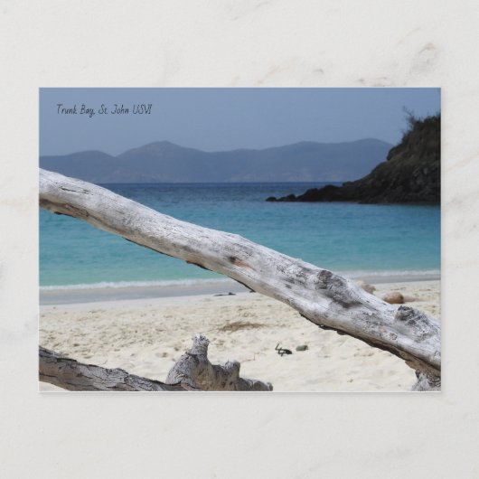 Trunk Bay Beach Briefkaart (Voorkant)