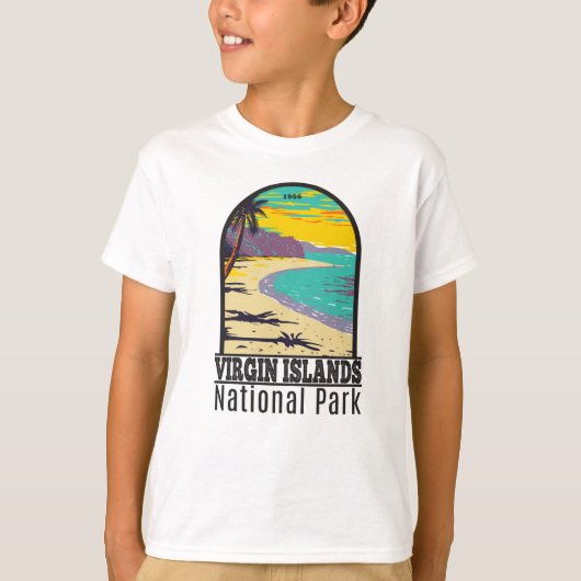 Trunk Bay Beach T-Shi van de Maagdeneilanden T-shirt (Voorkant)