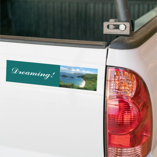 Trunk Bay, Dreaming! Bumpersticker (Op Truck)