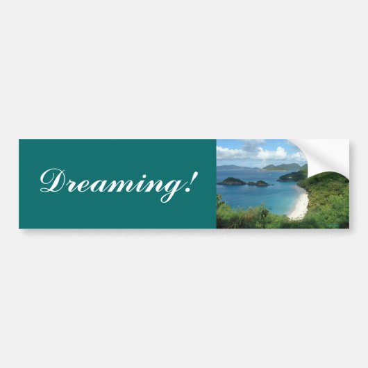 Trunk Bay, Dreaming! Bumpersticker (Voorkant)
