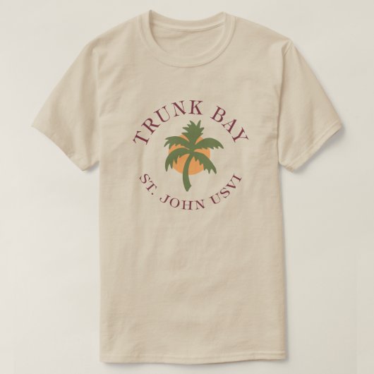 Trunk Bay shirt Amerikaanse Maagdeneilanden (Design voorkant)