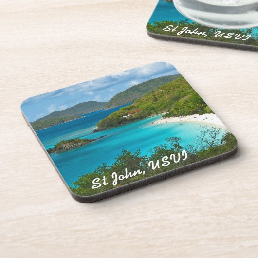 Trunk Bay, Sint-John USVI Bier Onderzetter (Linkerzijde)