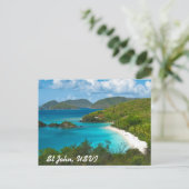 Trunk Bay, Sint-John USVI Briefkaart (Staand voorkant)
