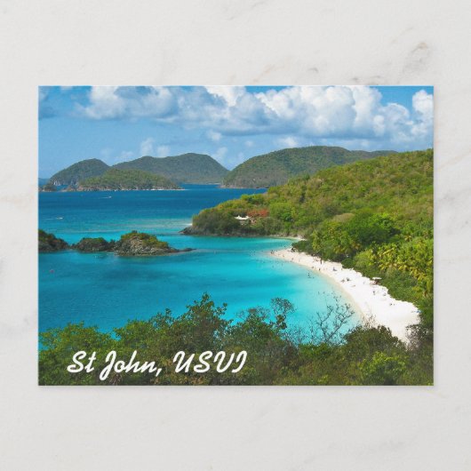 Trunk Bay, Sint-John USVI Briefkaart (Voorkant)