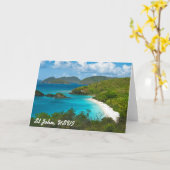 Trunk Bay, Sint-John USVI Kaart (Gele Bloem)