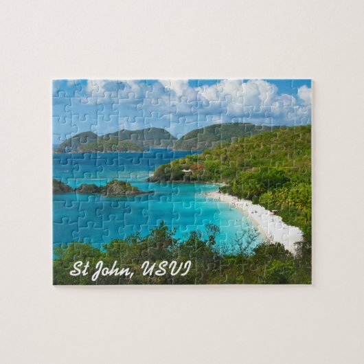 Trunk Bay, Sint-John USVI Legpuzzel (Horizontaal)