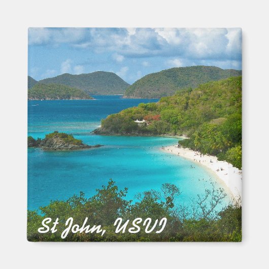 Trunk Bay, Sint-John USVI Magneet (Voorkant)