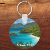 Trunk Bay, Sint-John USVI Sleutelhanger (Voorkant)