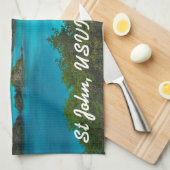 Trunk Bay, Sint-John USVI Theedoek (Quarter Fold)